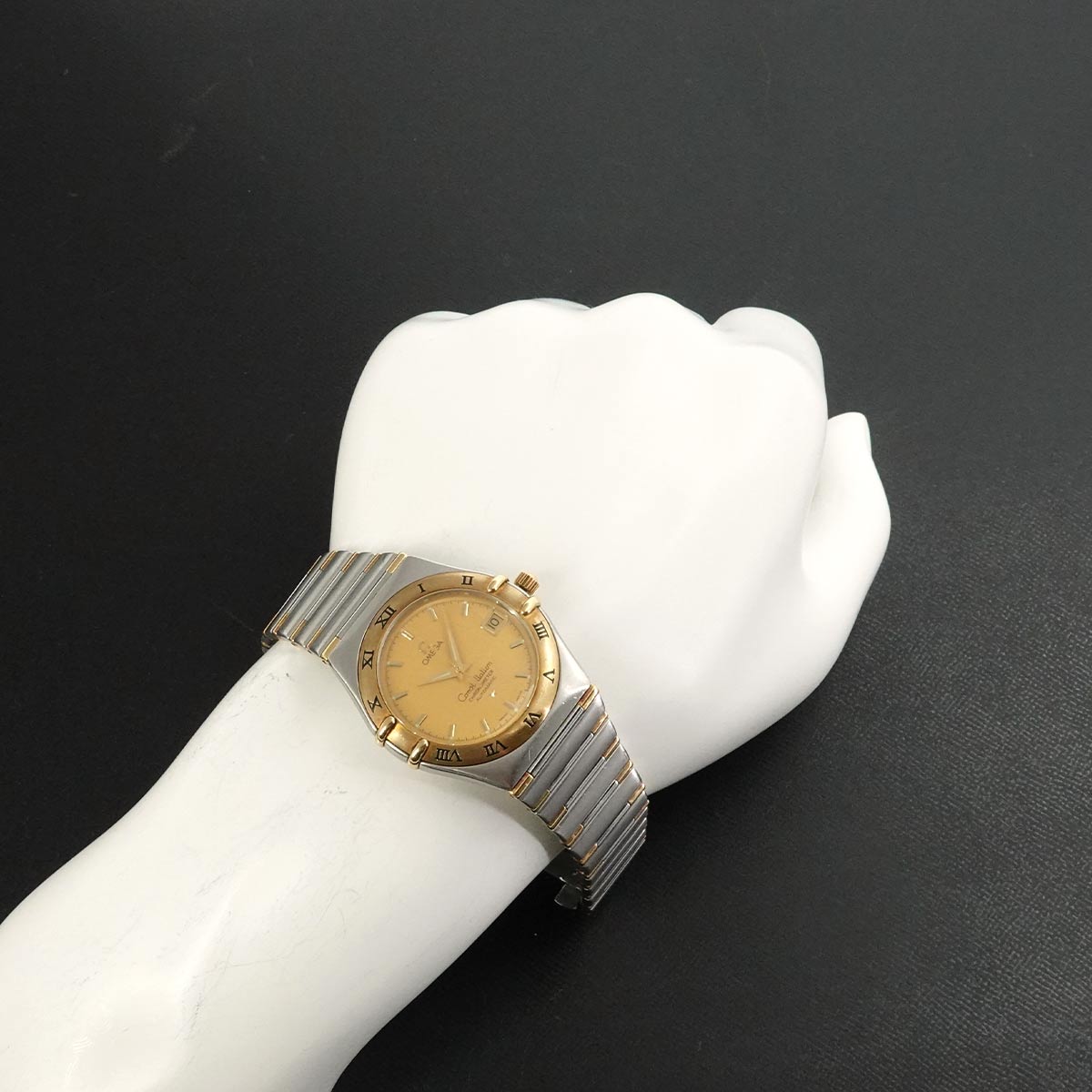 OMEGA Constellation 1202.10 K18YG Automatic Gold Dial Mens Watch