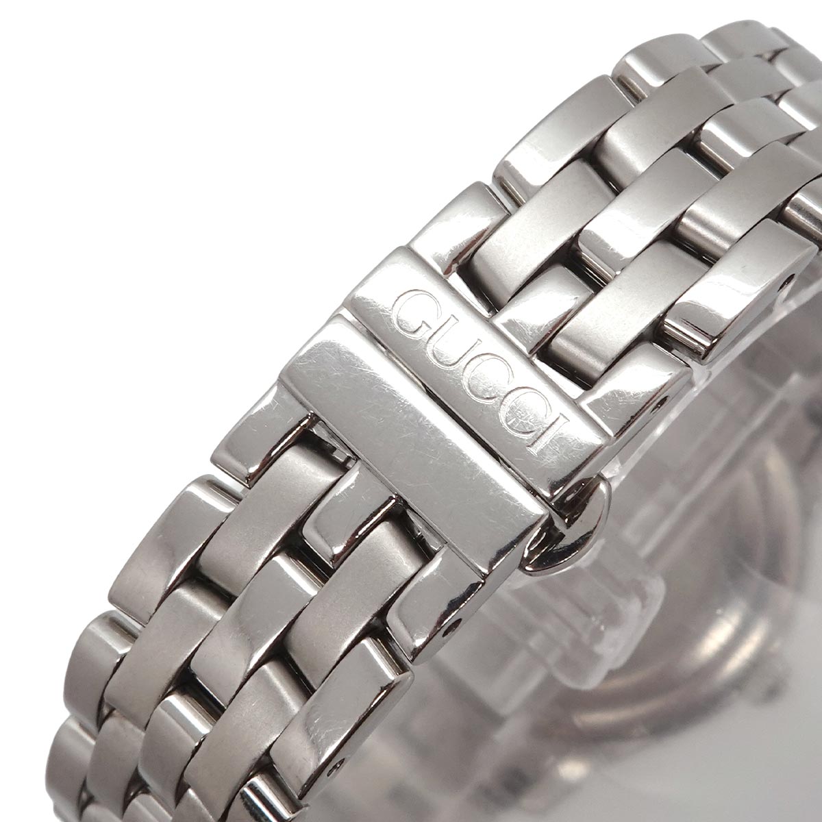 5500L 11P Diamond Quartz White Shell Dial Watch