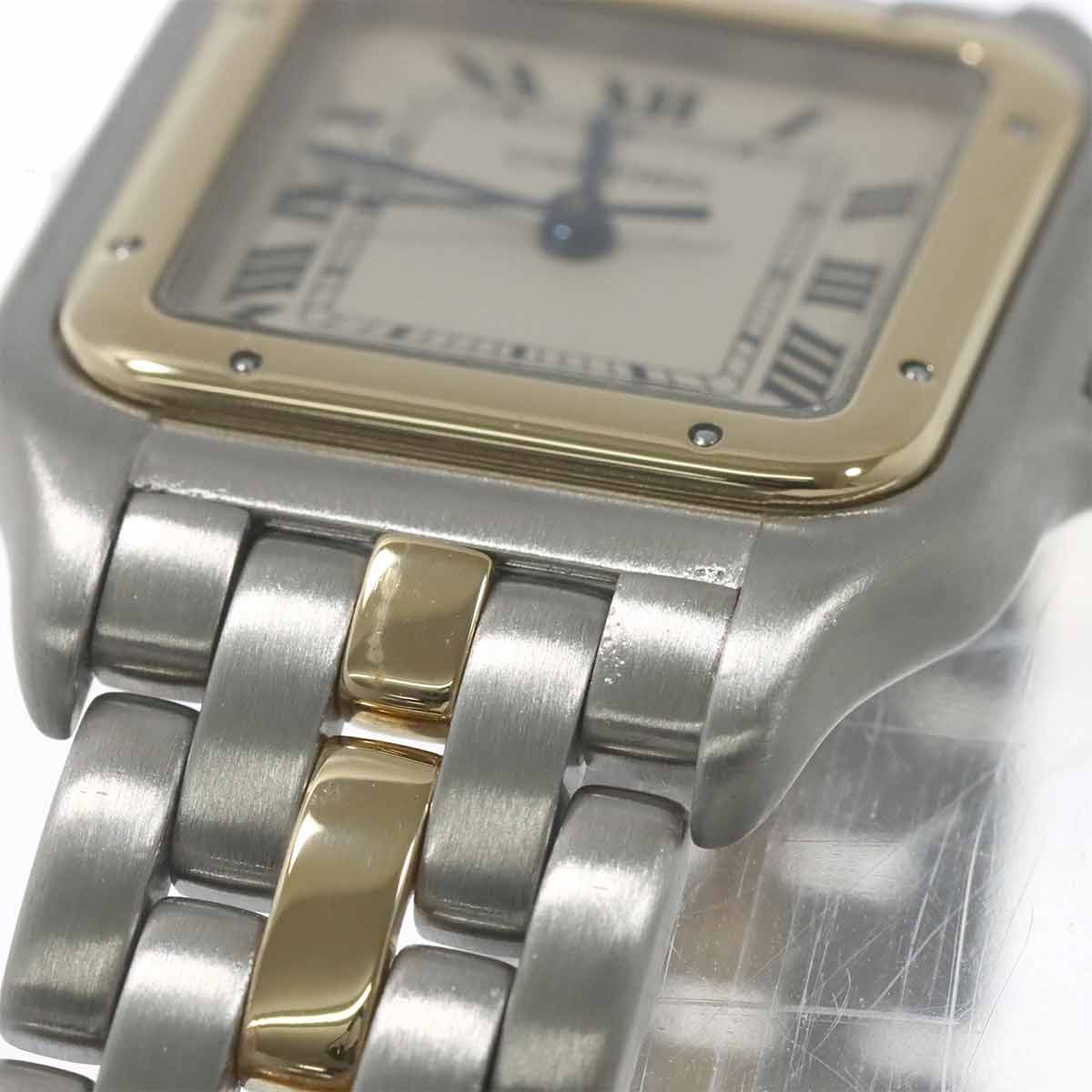 Panthere MM 1Row W25028B5 YG Quartz Date Cream Dial Boys