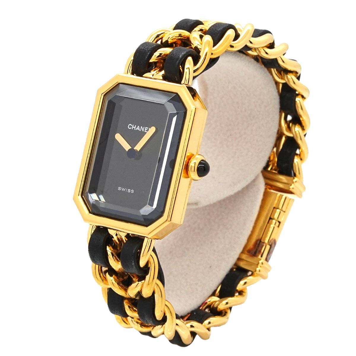 Premiere Size S H0001 Vintage Quartz Black Dial Ladies Watch