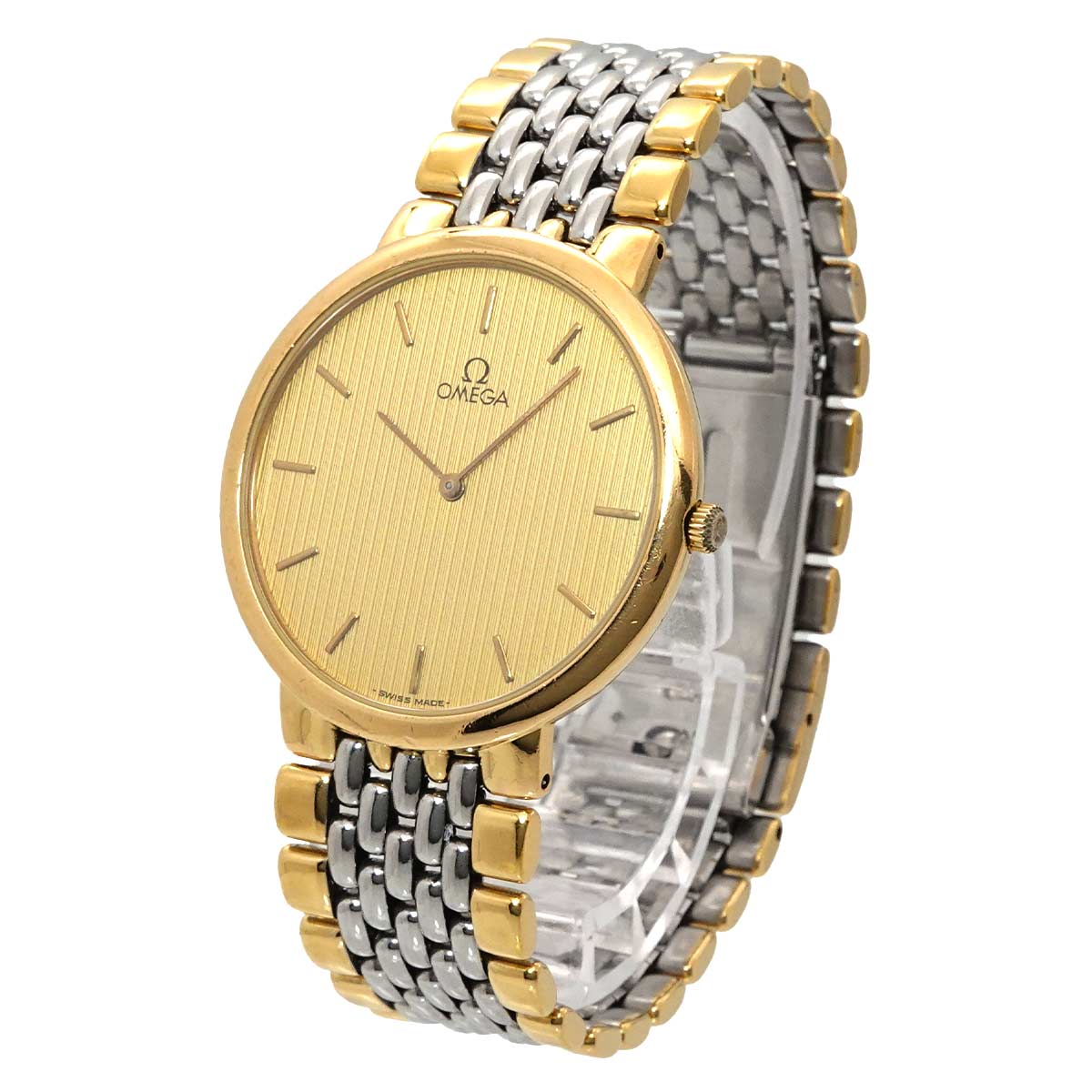 DeVile 1378 Quartz Gold Dial Mens Watch