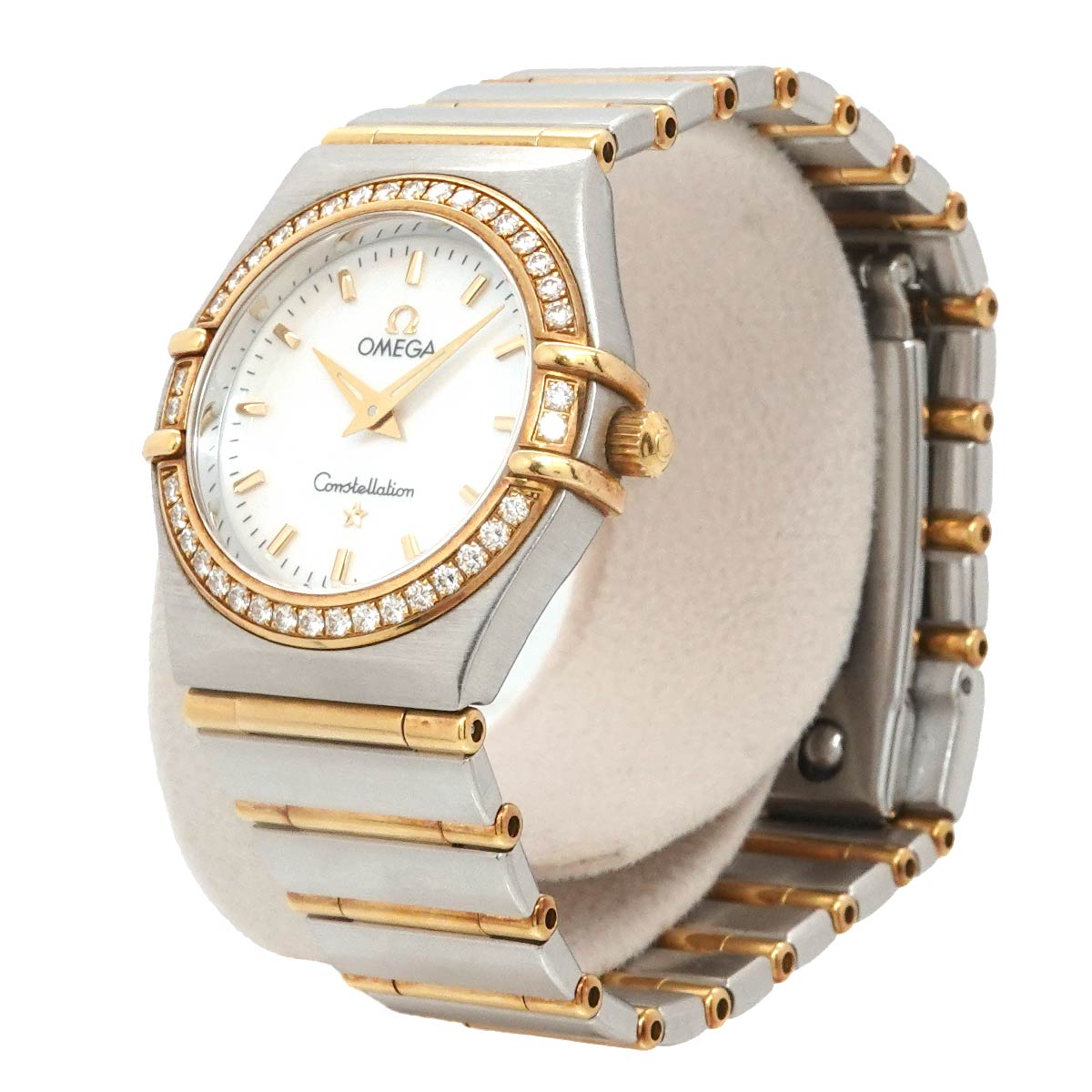 Constellation My Choice Diamond Bezel YG White Shell