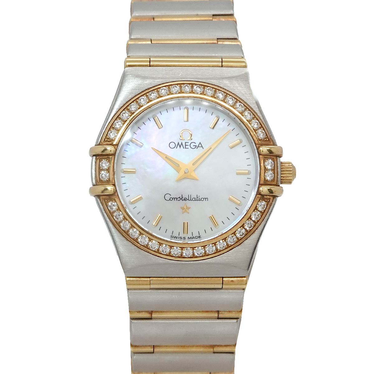 Constellation My Choice Diamond Bezel YG White Shell