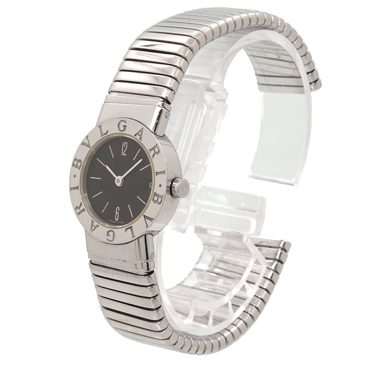 BVLGARIBVLGARI Tubogas BB232TS Black Dial Ladies