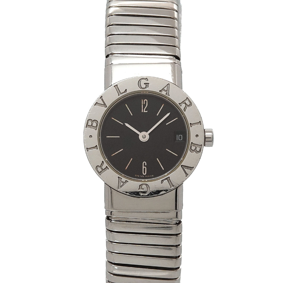 BVLGARIBVLGARI Tubogas BB232TS Black Dial Ladies