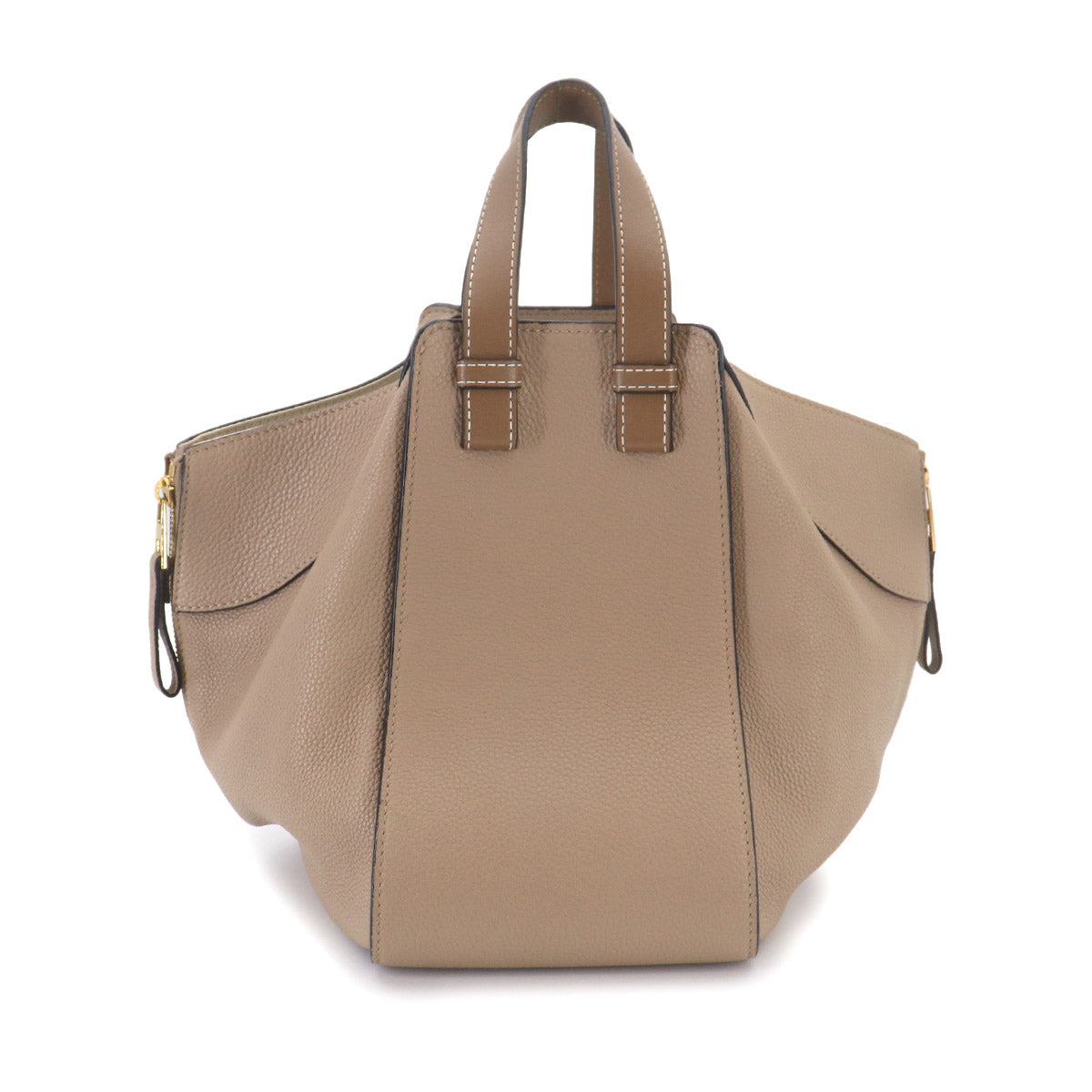 Hammock Small Hand Shoulder Bag Leather Beige Brown Purse