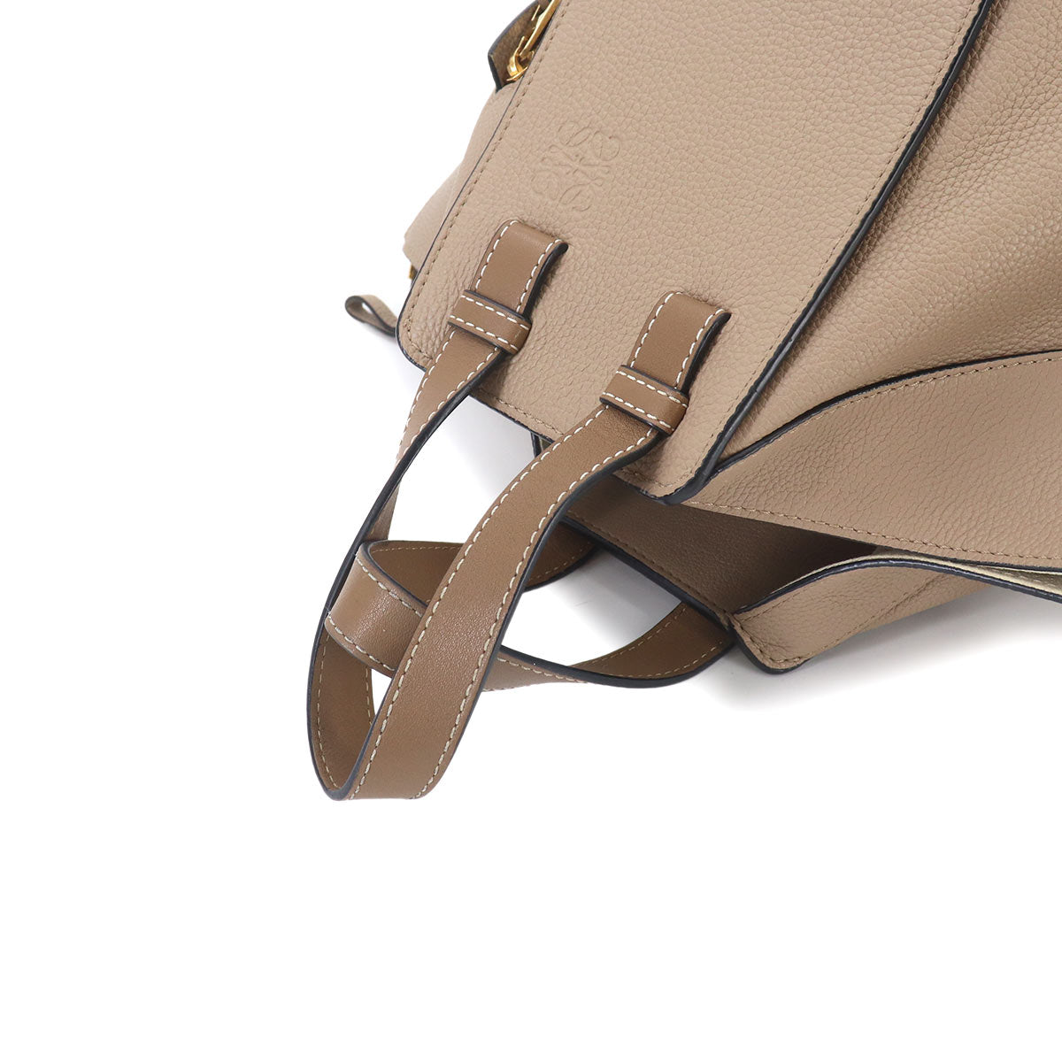 Hammock Small Hand Shoulder Bag Leather Beige Brown Purse