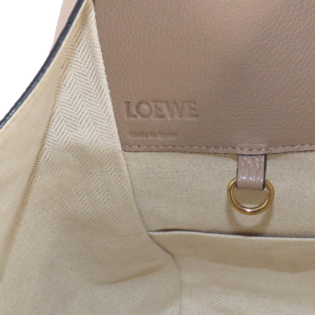 Hammock Small Hand Shoulder Bag Leather Beige Brown Purse