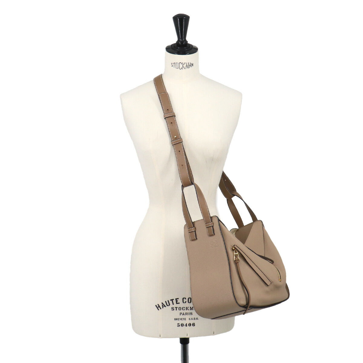 Hammock Small Hand Shoulder Bag Leather Beige Brown Purse