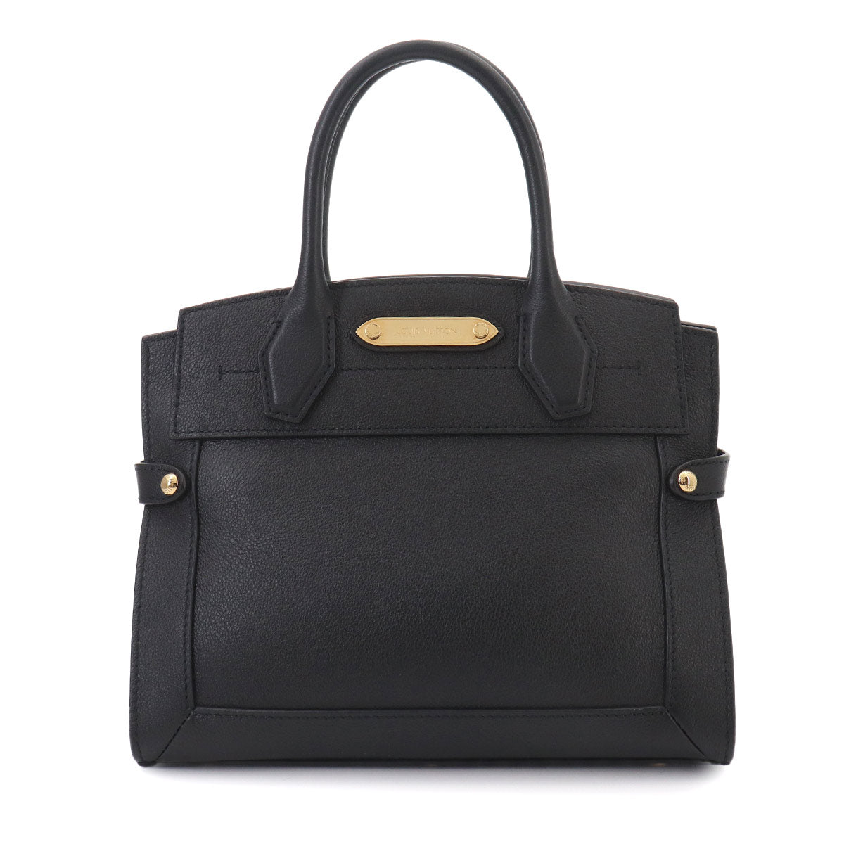 Steamer PM Hand Shoulder Bag Leather Black M21273