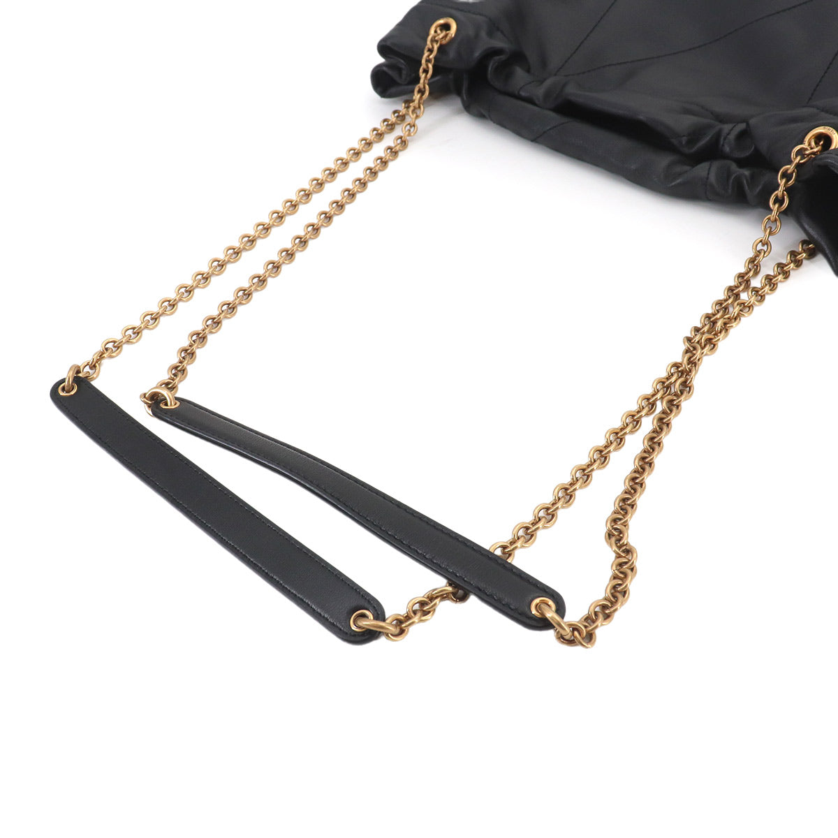 Jamie Pochon Shoulder Bag Leather Black 781666