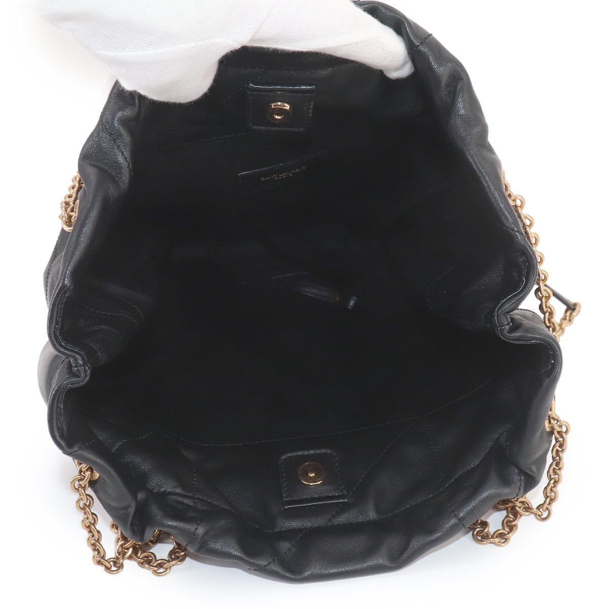 Jamie Pochon Shoulder Bag Leather Black 781666