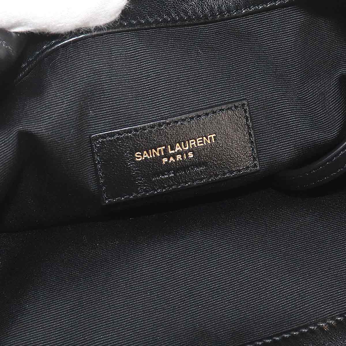 Jamie Pochon Shoulder Bag Leather Black 781666