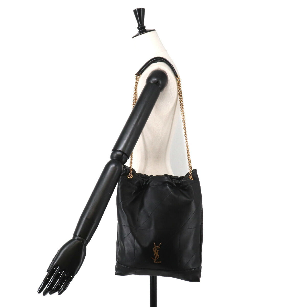 Jamie Pochon Shoulder Bag Leather Black 781666