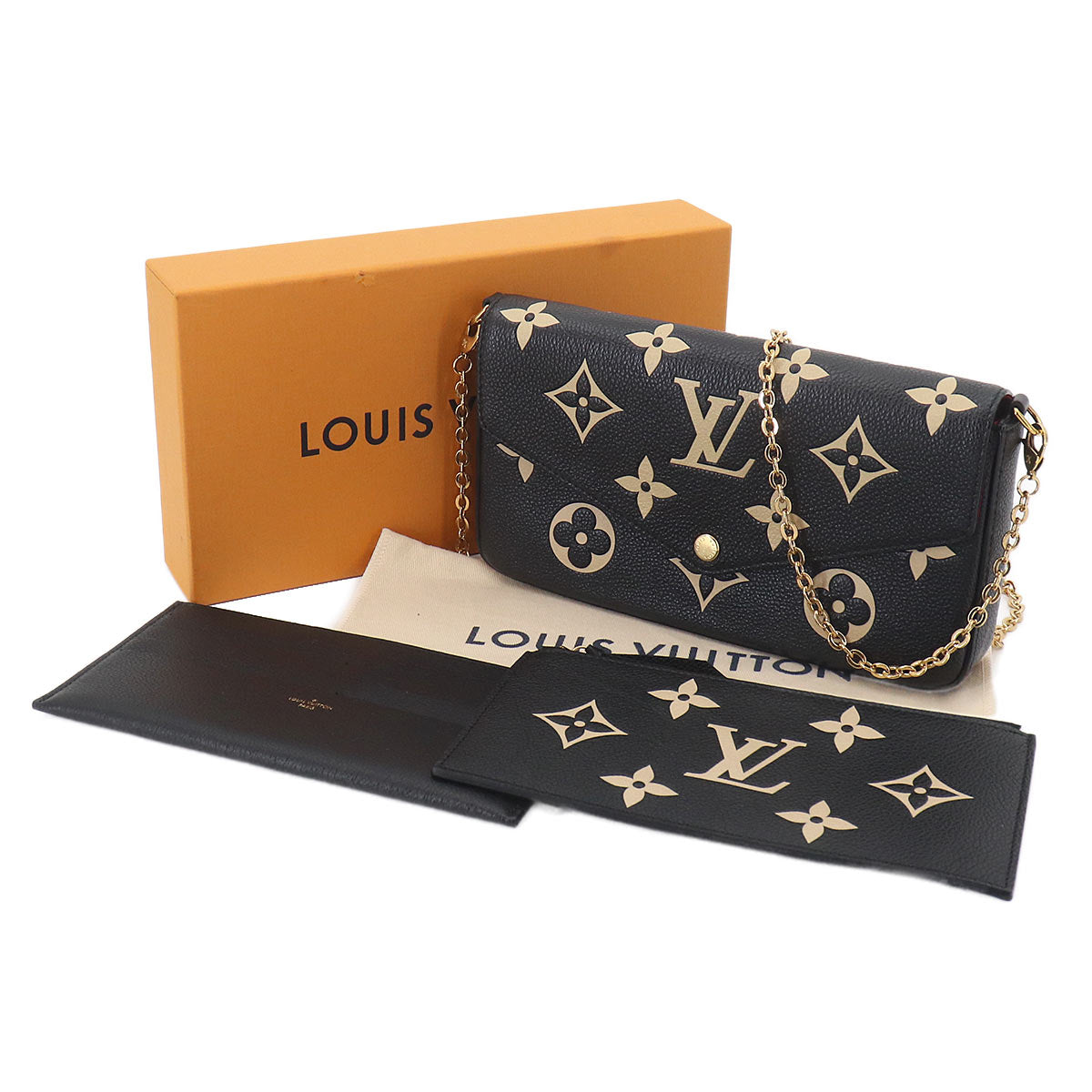 Bicolor Monogram Empreinte Felicie Pochette Wallet M80482