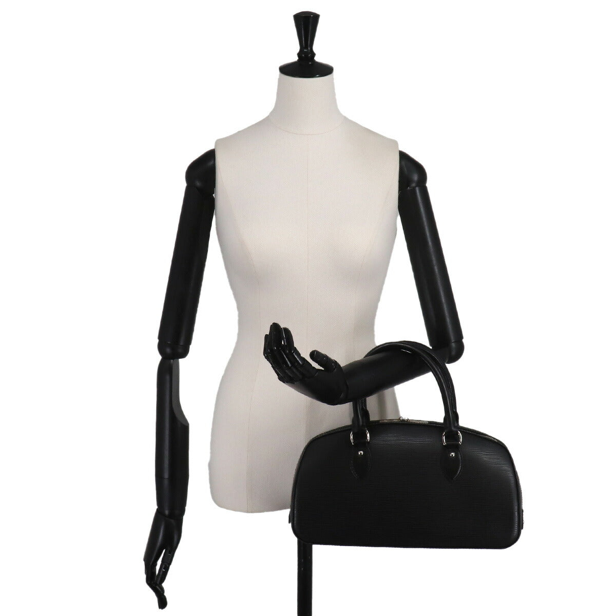 Epi Jasmin Hand Bag Leather Noir Black M52852 Purse