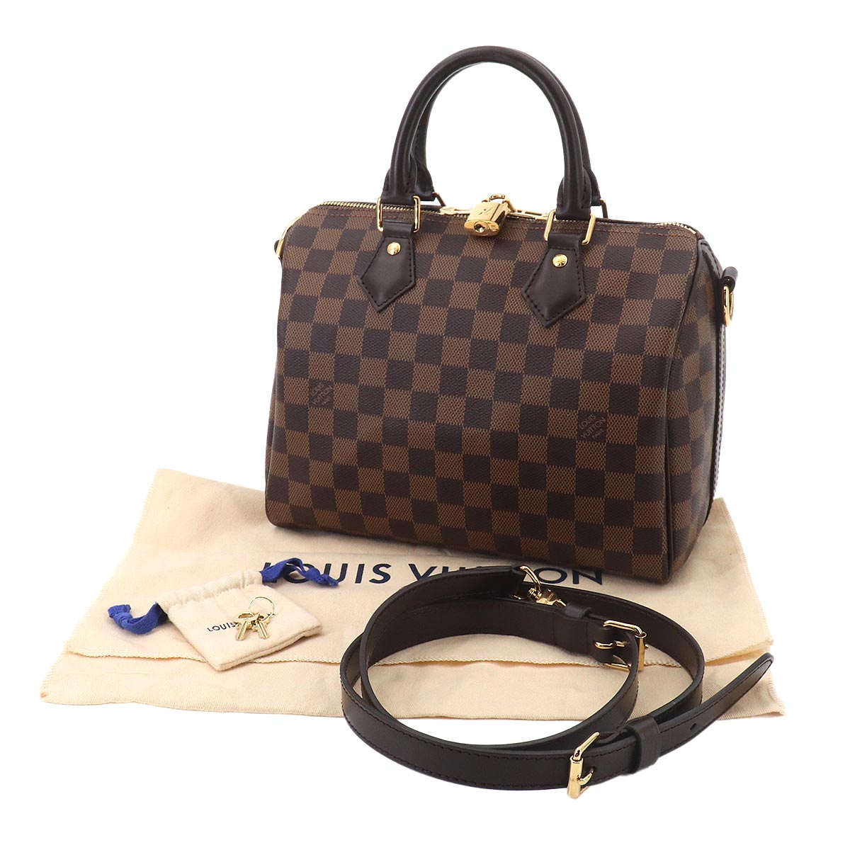 Damier Speedy Bandouliere 25 Hand Shoulder Bag N41368