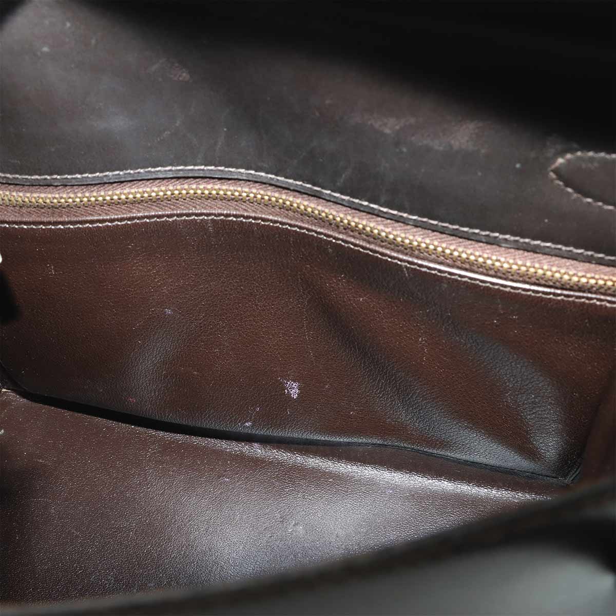Kelly 28 Box calf Brown Hand Bag Vintage Antique Purse