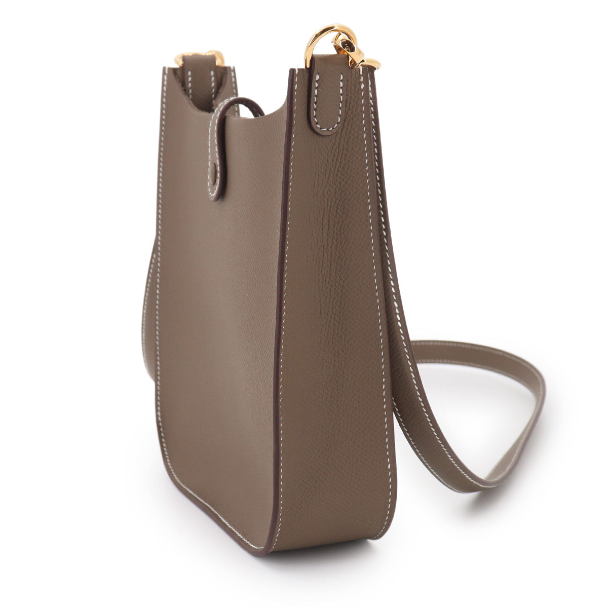 Evelyne Sellier 16 TPM Shoulder Bag Epsom Etoupe