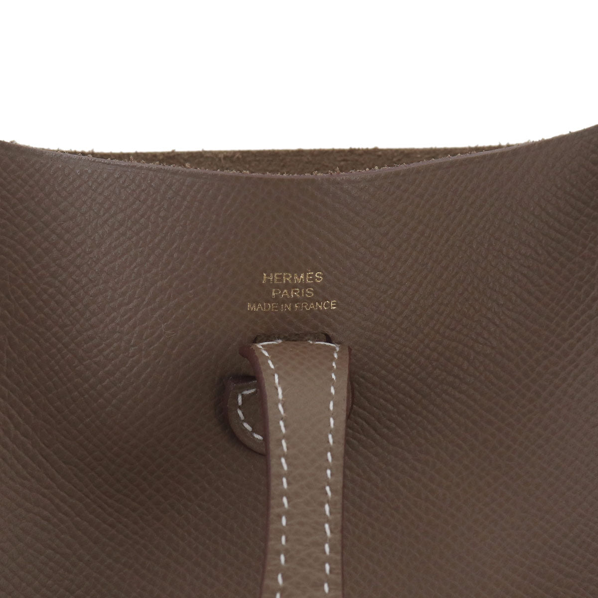 Evelyne Sellier 16 TPM Shoulder Bag Epsom Etoupe