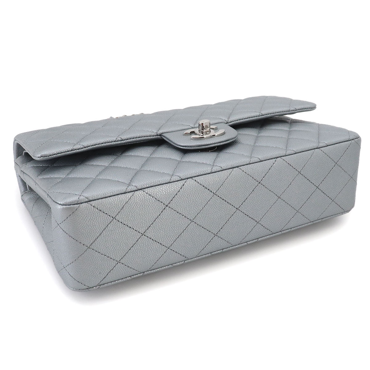 Matelasse 25 Chain Shoulder Bag Leather Gray A01112