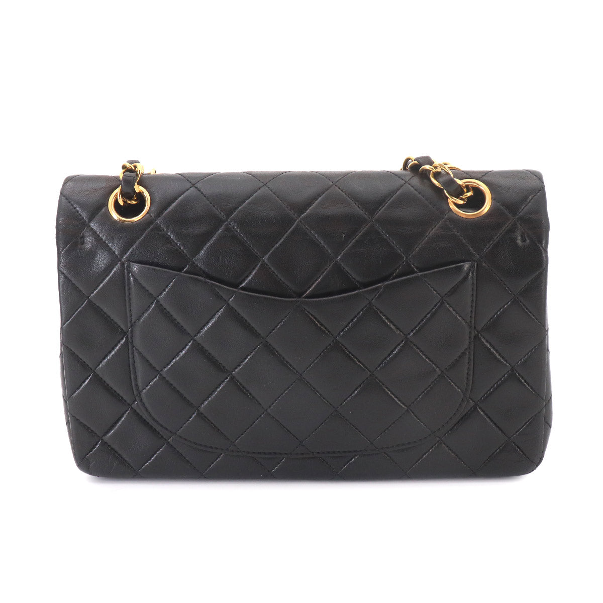 Matelasse 23 Chain Shoulder Bag Leather Black A01113 Vintage