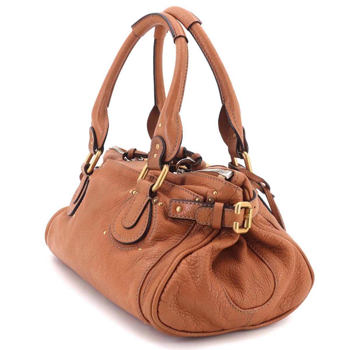 Paddington Hand Bag Leather Brown Purse