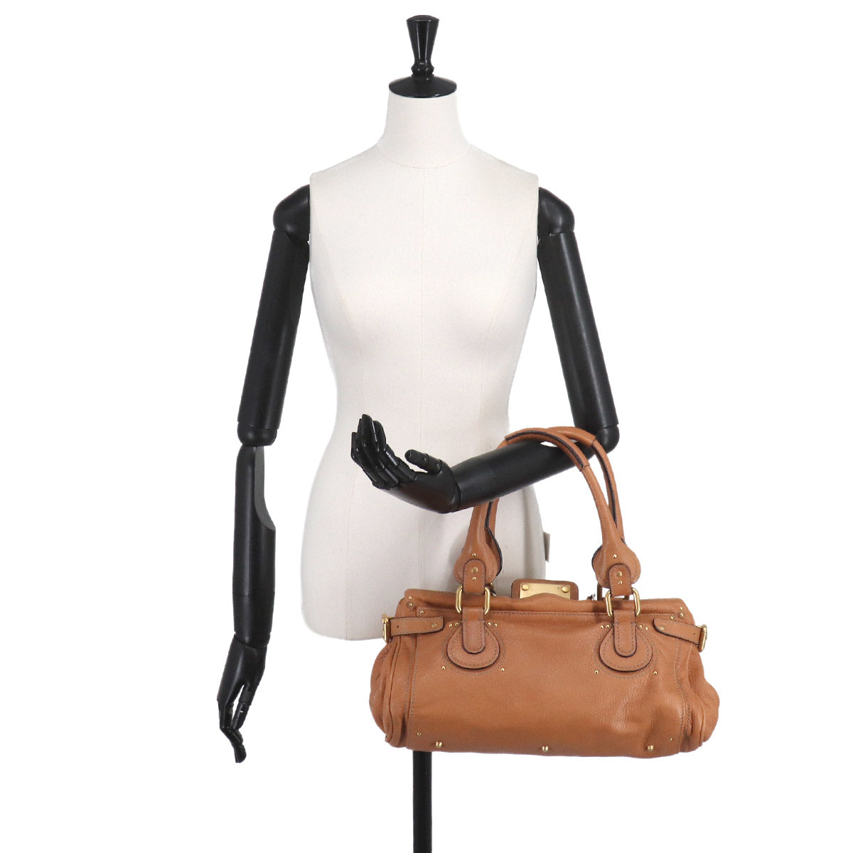 Paddington Hand Bag Leather Brown Purse