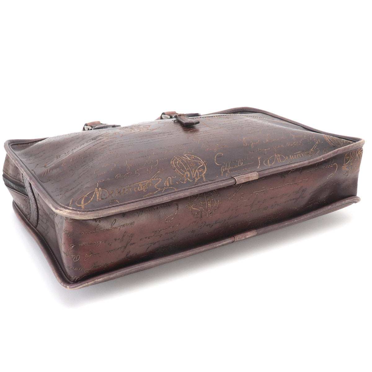 Un Jour Briefcase Business Bag Venezia Leather Brown