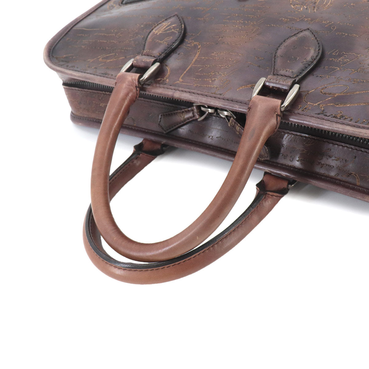 Un Jour Briefcase Business Bag Venezia Leather Brown