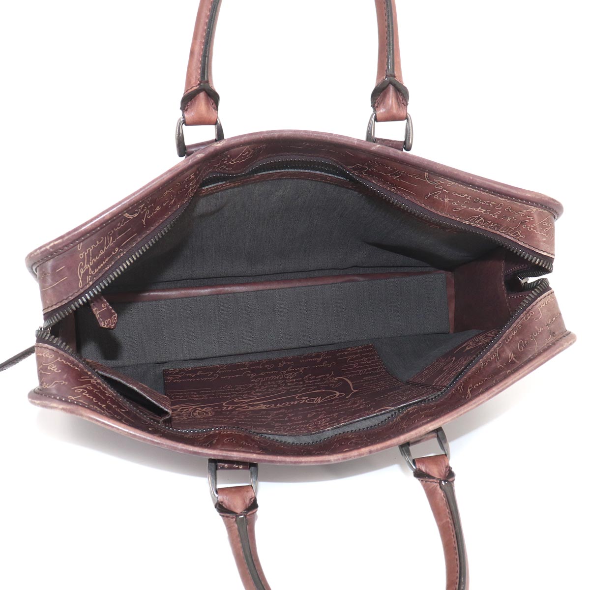 Un Jour Briefcase Business Bag Venezia Leather Brown
