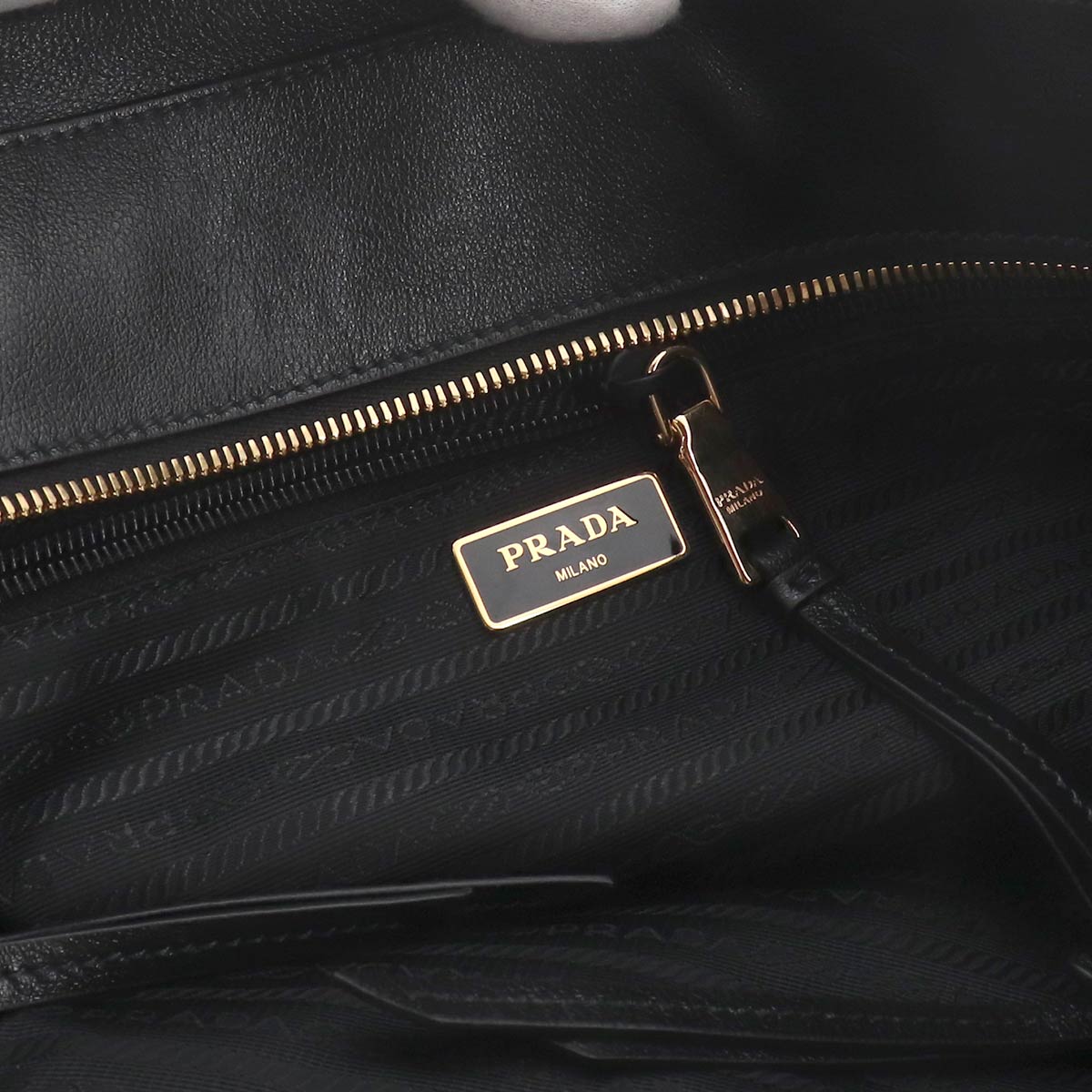 Tote Bag Leather Black Unisex Purse Logos