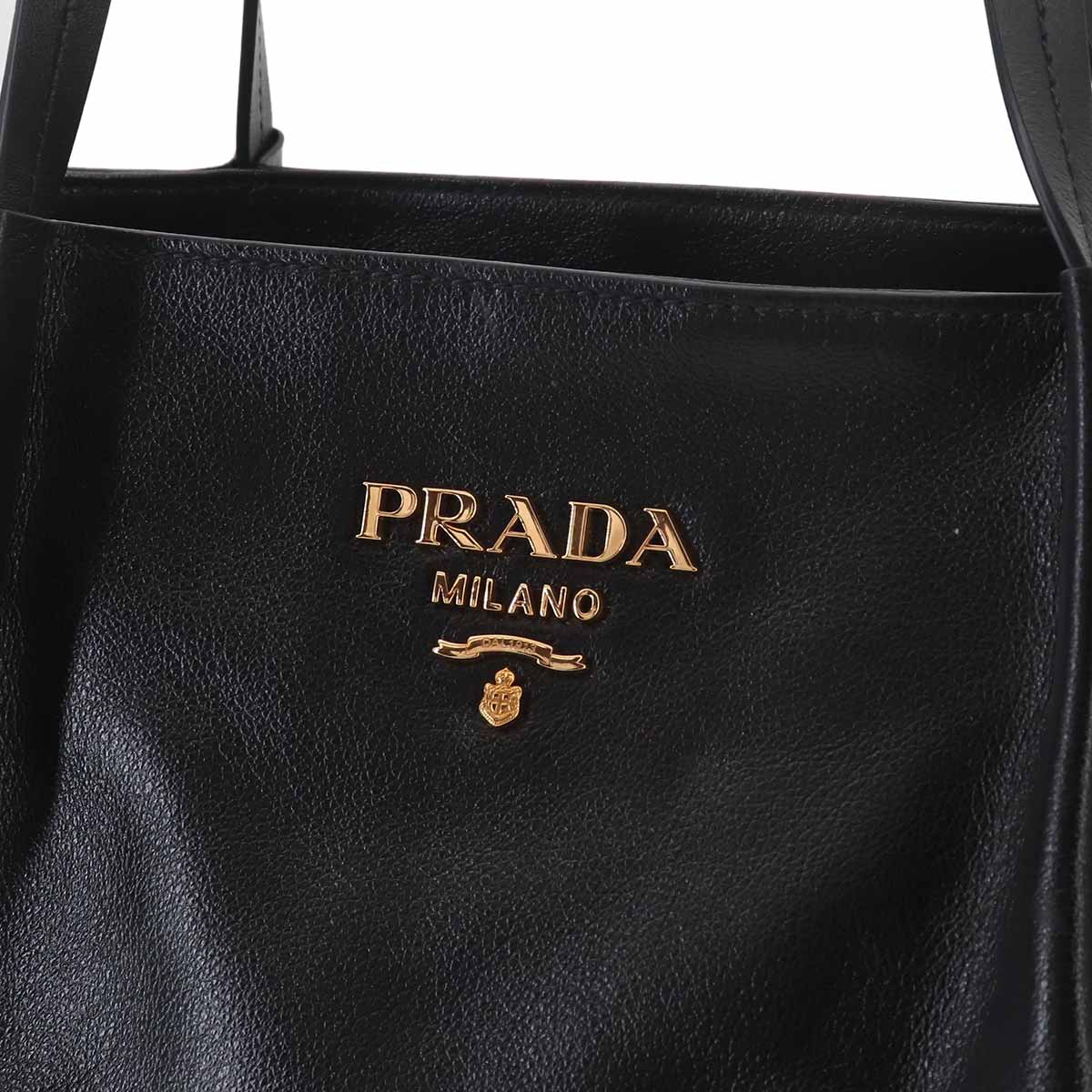 Tote Bag Leather Black Unisex Purse Logos