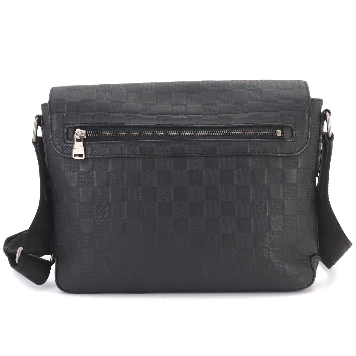 Damier Infini District PM Shoulder Bag Leather N41286