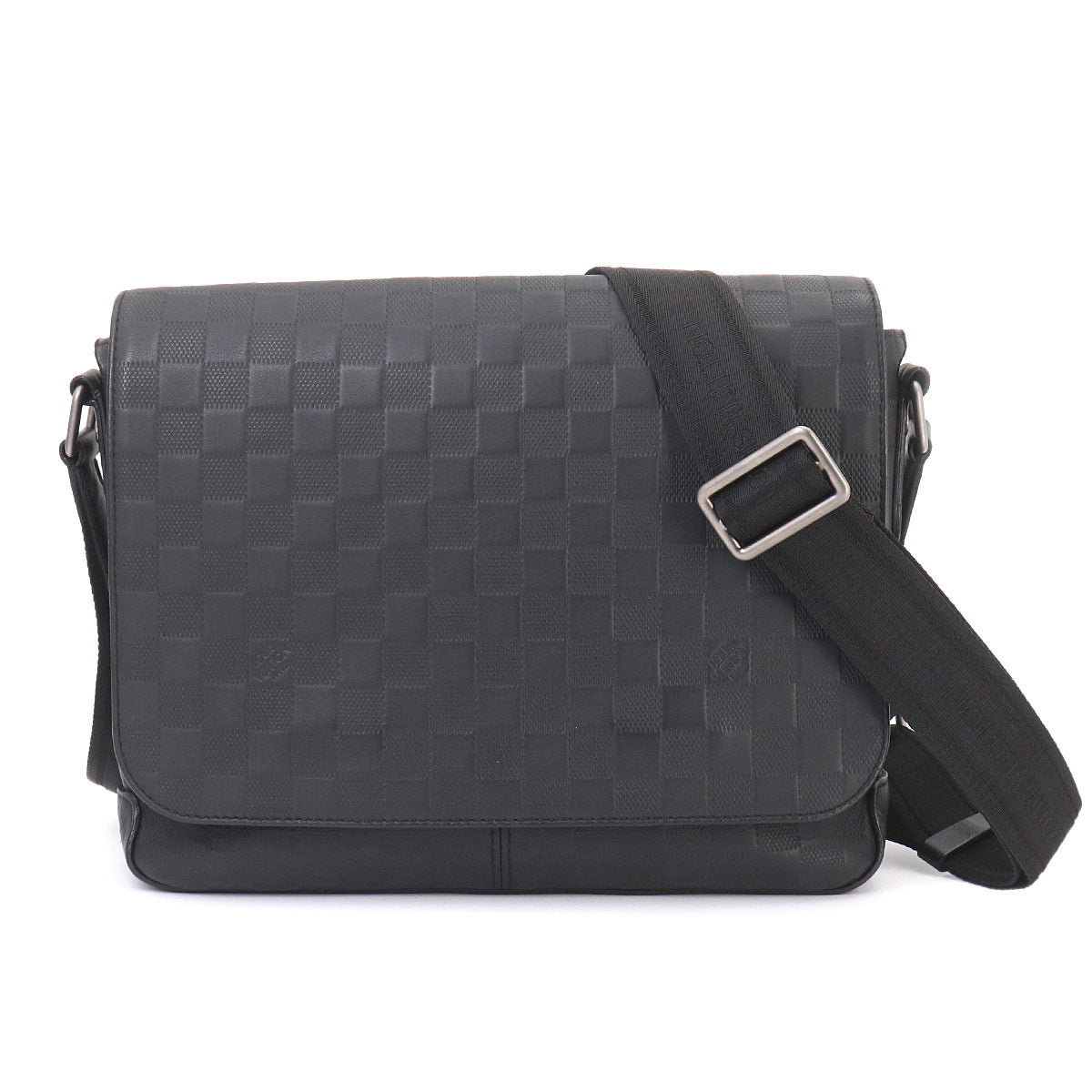 Damier Infini District PM Shoulder Bag Leather N41286