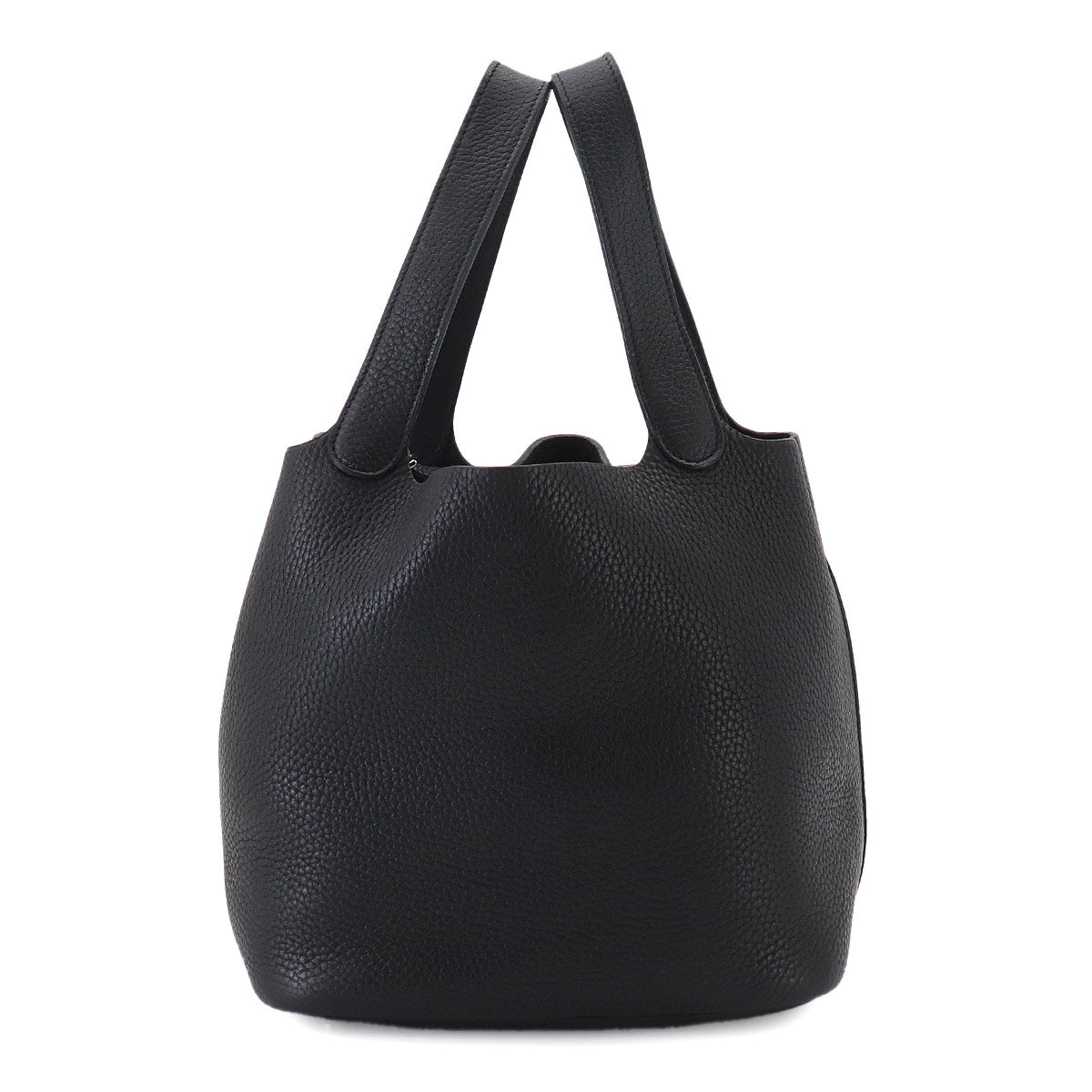 Picotin MM Hand Bag Taurillon Clemence Black Purse