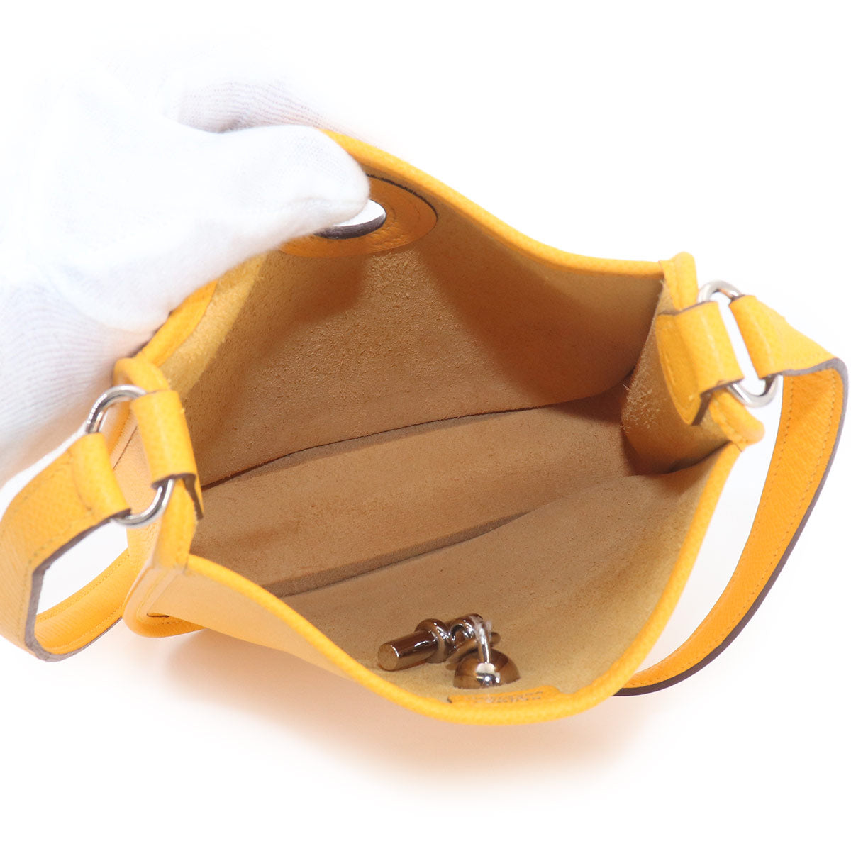 Vespa TPM Shoulder Bag Veau Epsom Jaune Purse