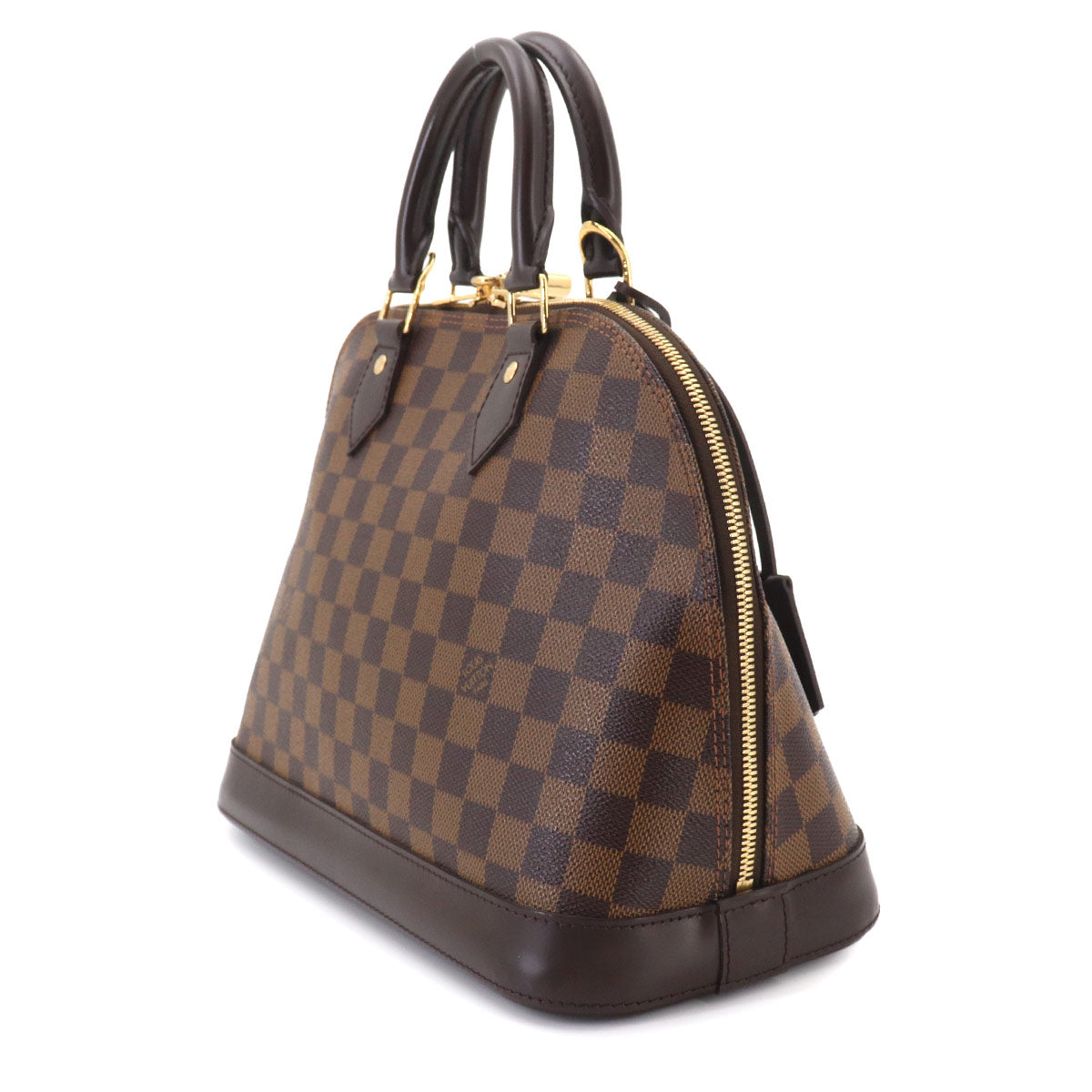 Damier Alma PM Hand Bag Ebene Brown N53151 Purse
