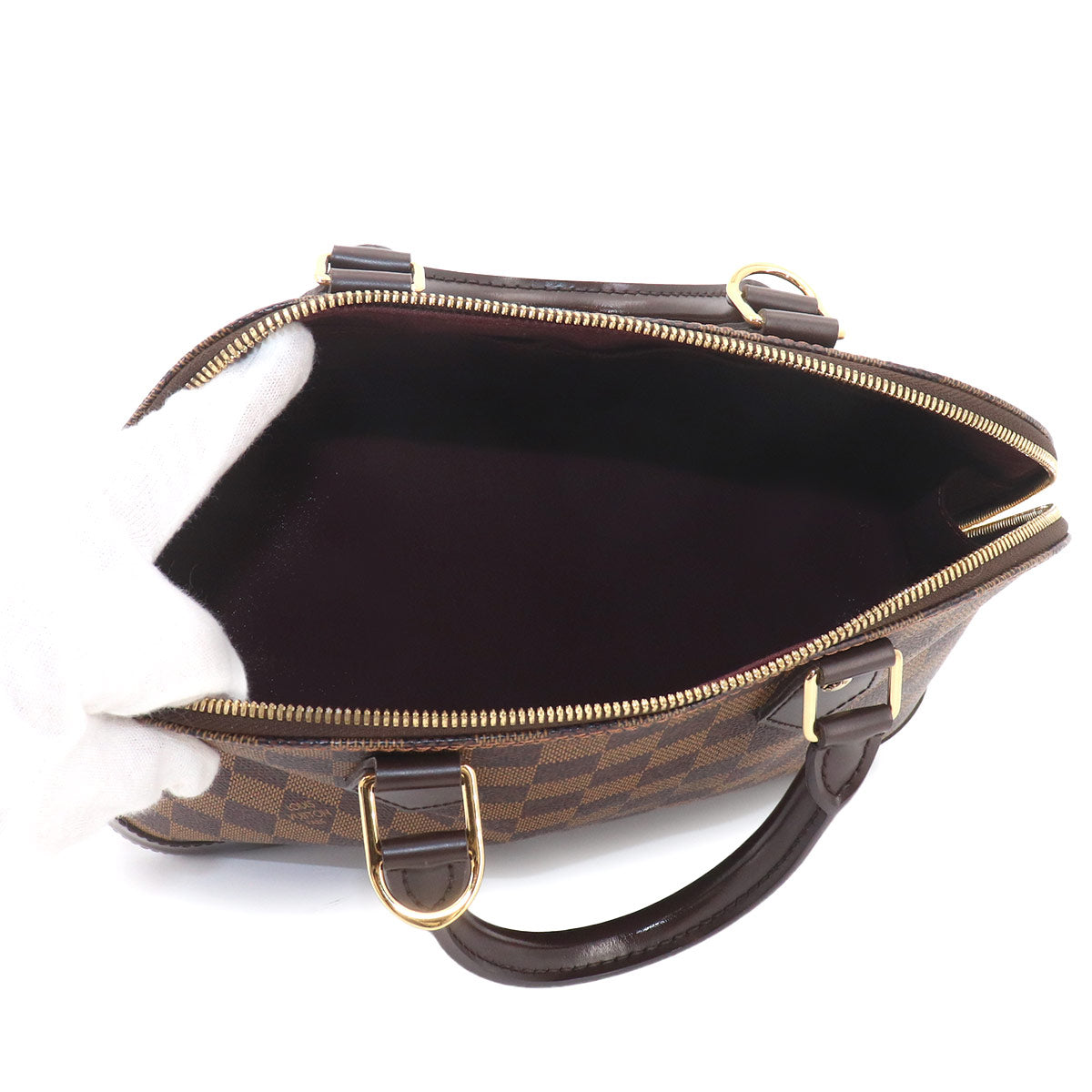 Damier Alma PM Hand Bag Ebene Brown N53151 Purse