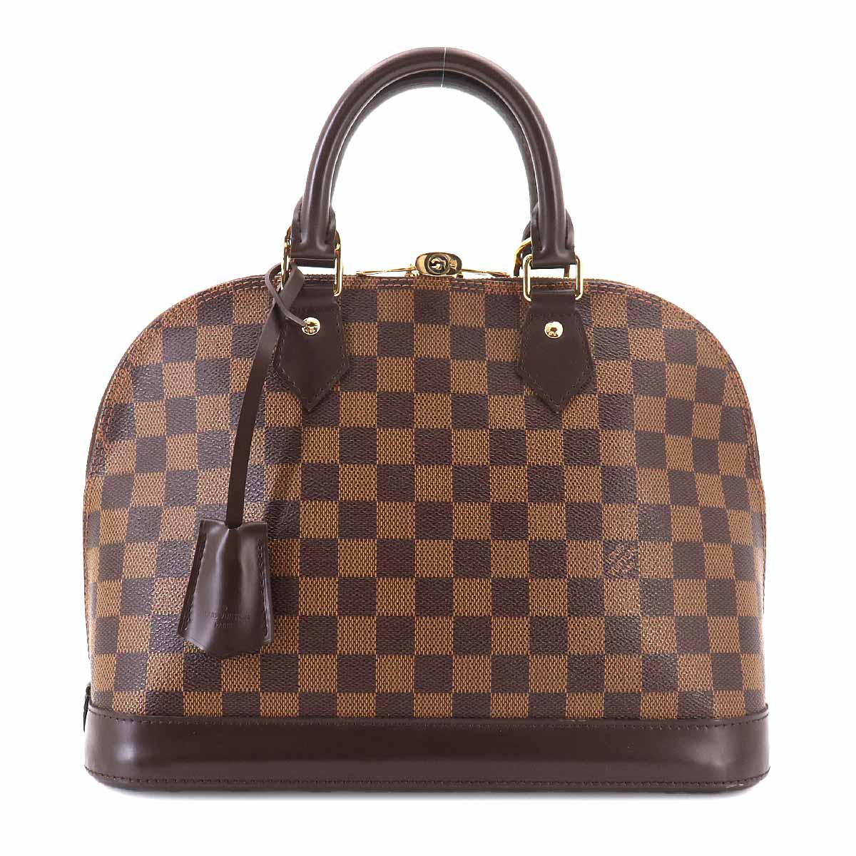 Damier Alma PM Hand Bag Ebene Brown N53151 Purse