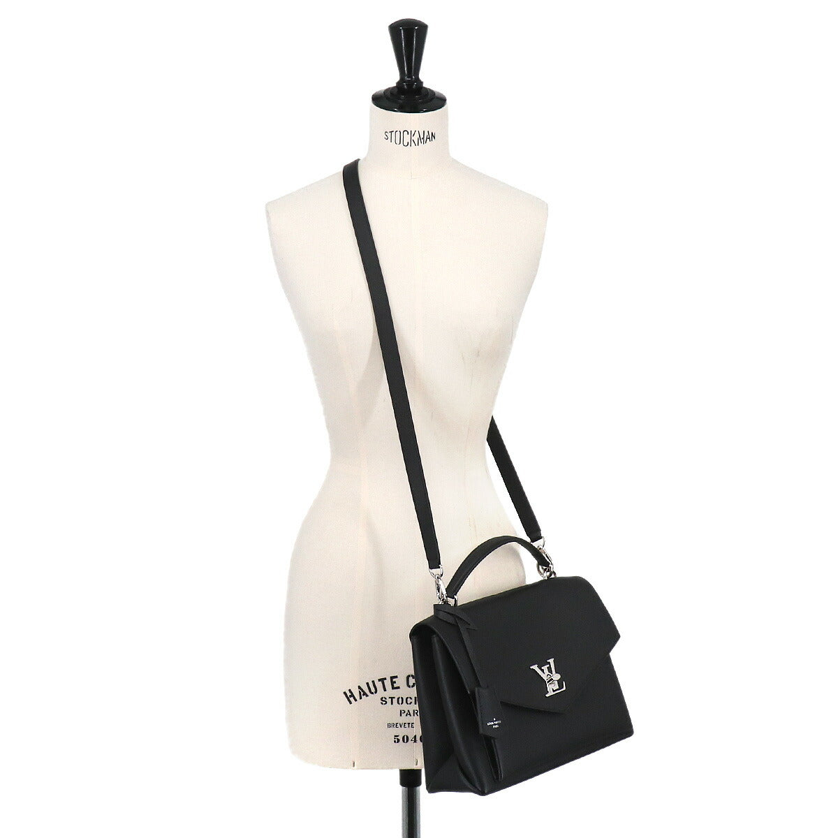 My Lock Me Satchel 2way Hand Bag Leather Noir M54849