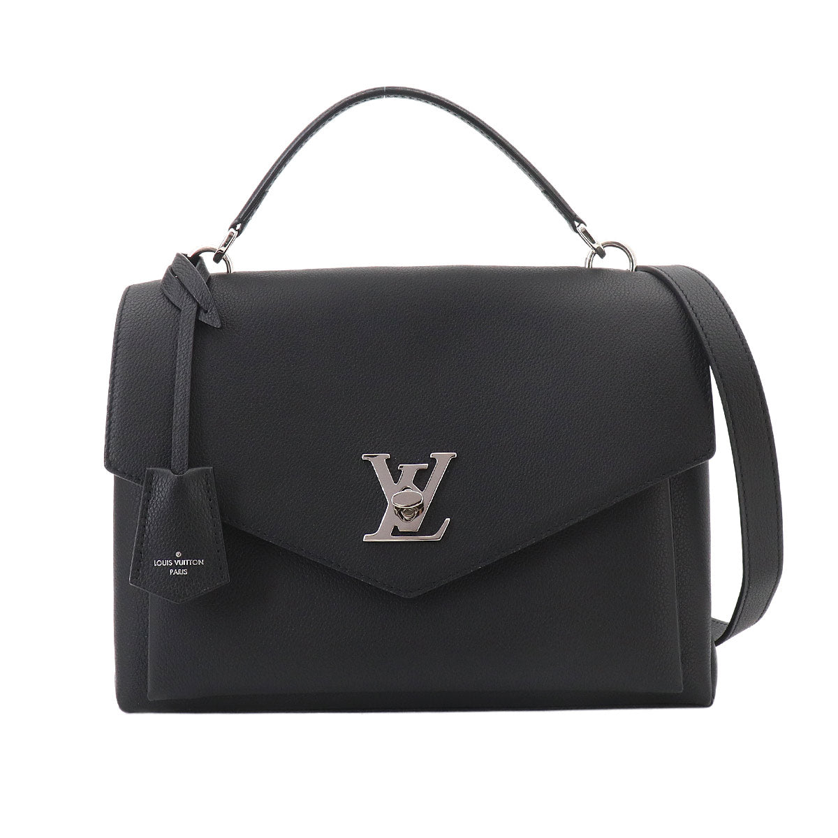 My Lock Me Satchel 2way Hand Bag Leather Noir M54849