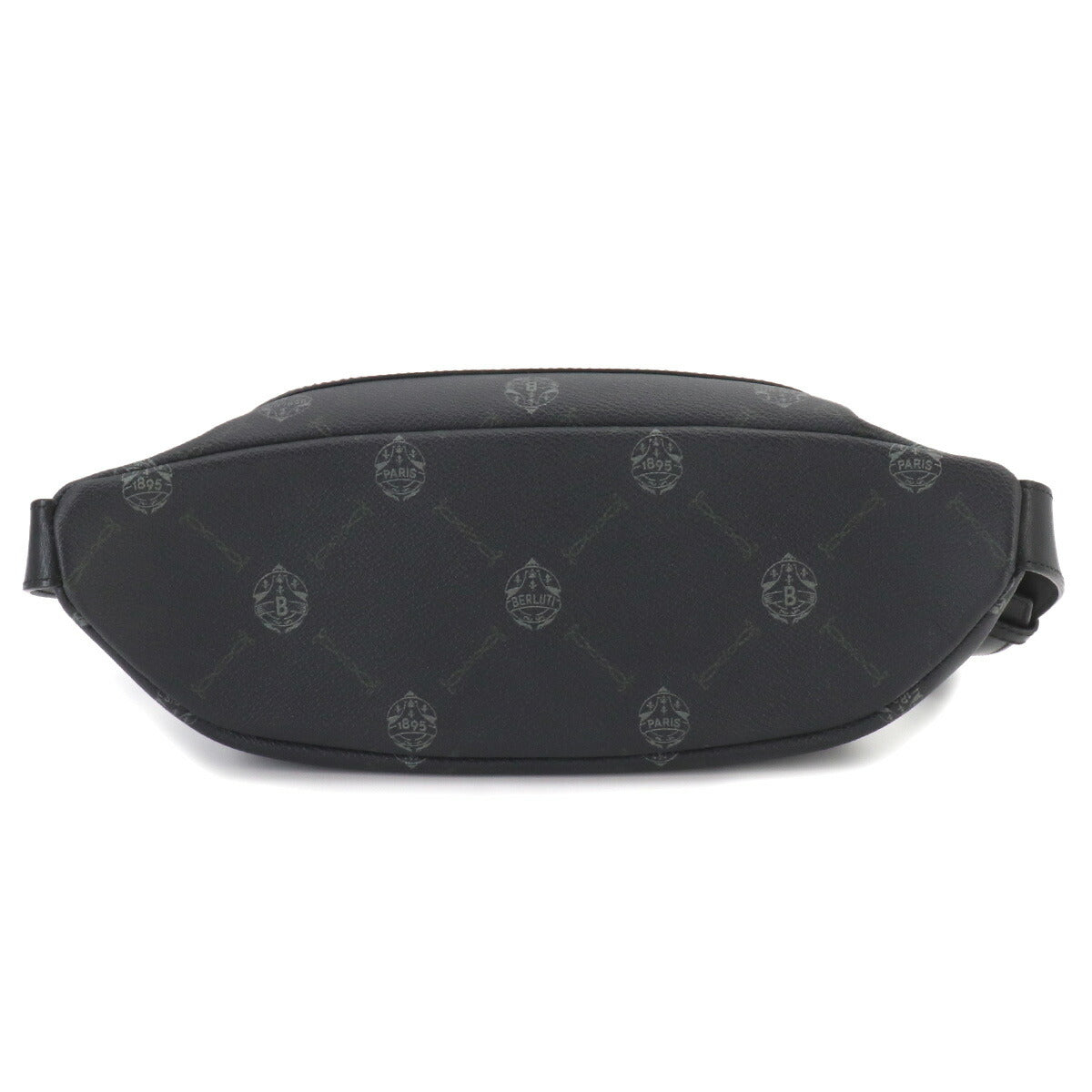 Signature Ballade Body Bag PVC Leather Black Purse