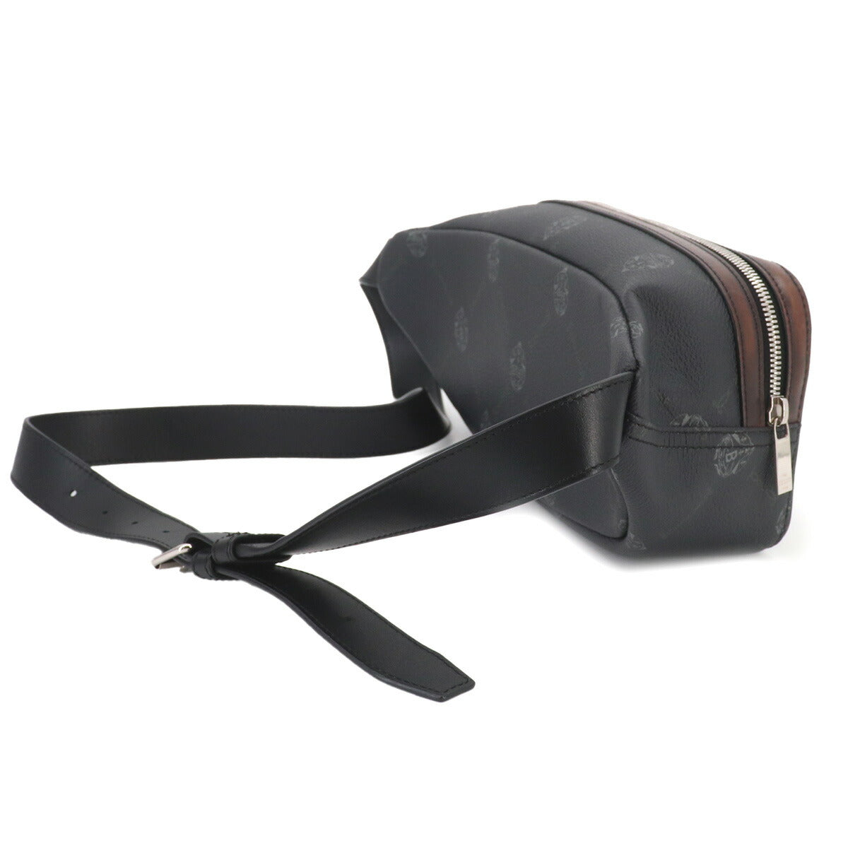 Signature Ballade Body Bag PVC Leather Black Purse