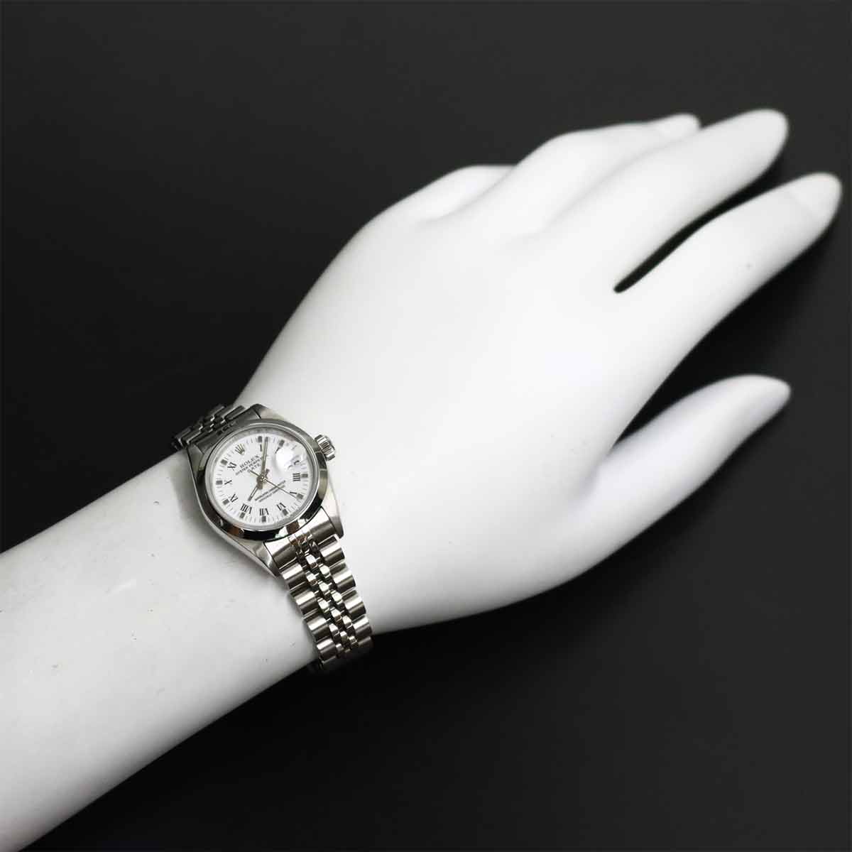 Oyster Perpetual Date 69160 Serial T White Dial Ladies Watch