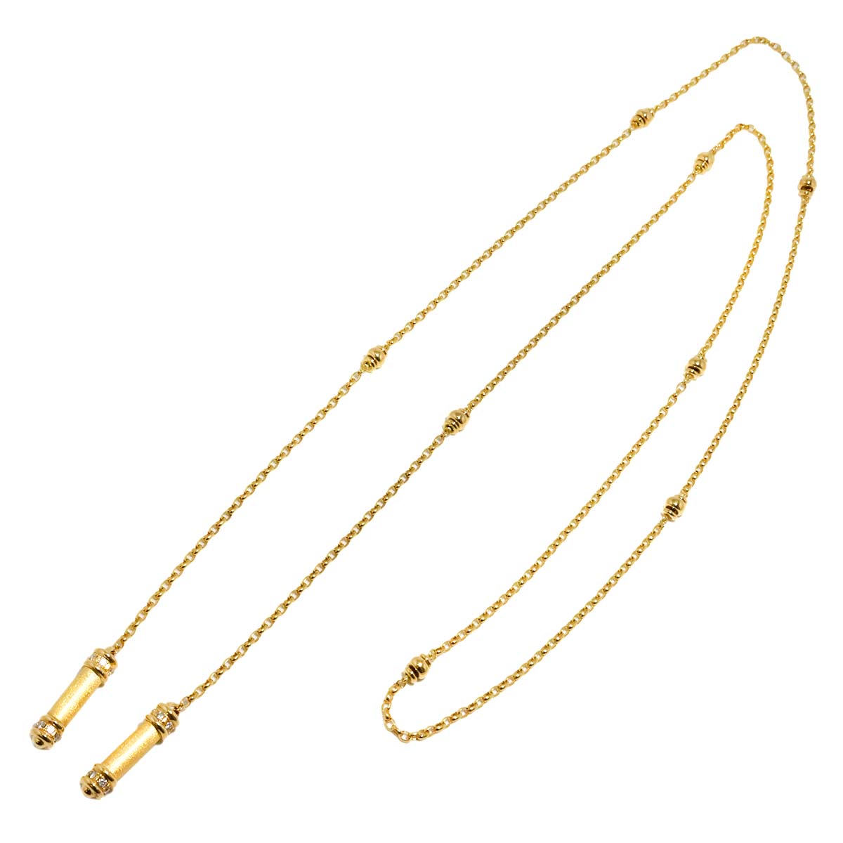 Diamond 0.51ct Lariat Necklace 18K YG 750