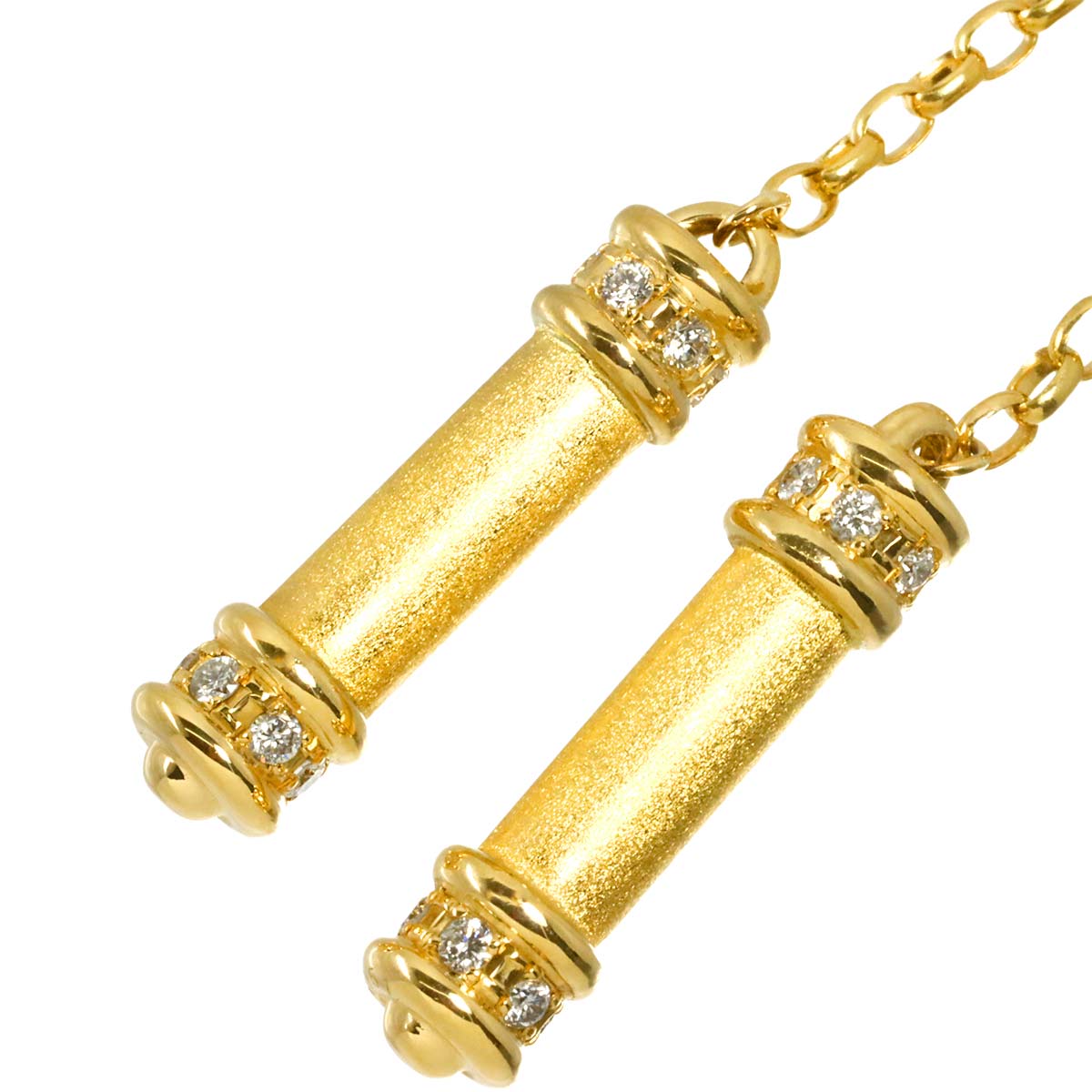 Diamond 0.51ct Lariat Necklace 18K YG 750