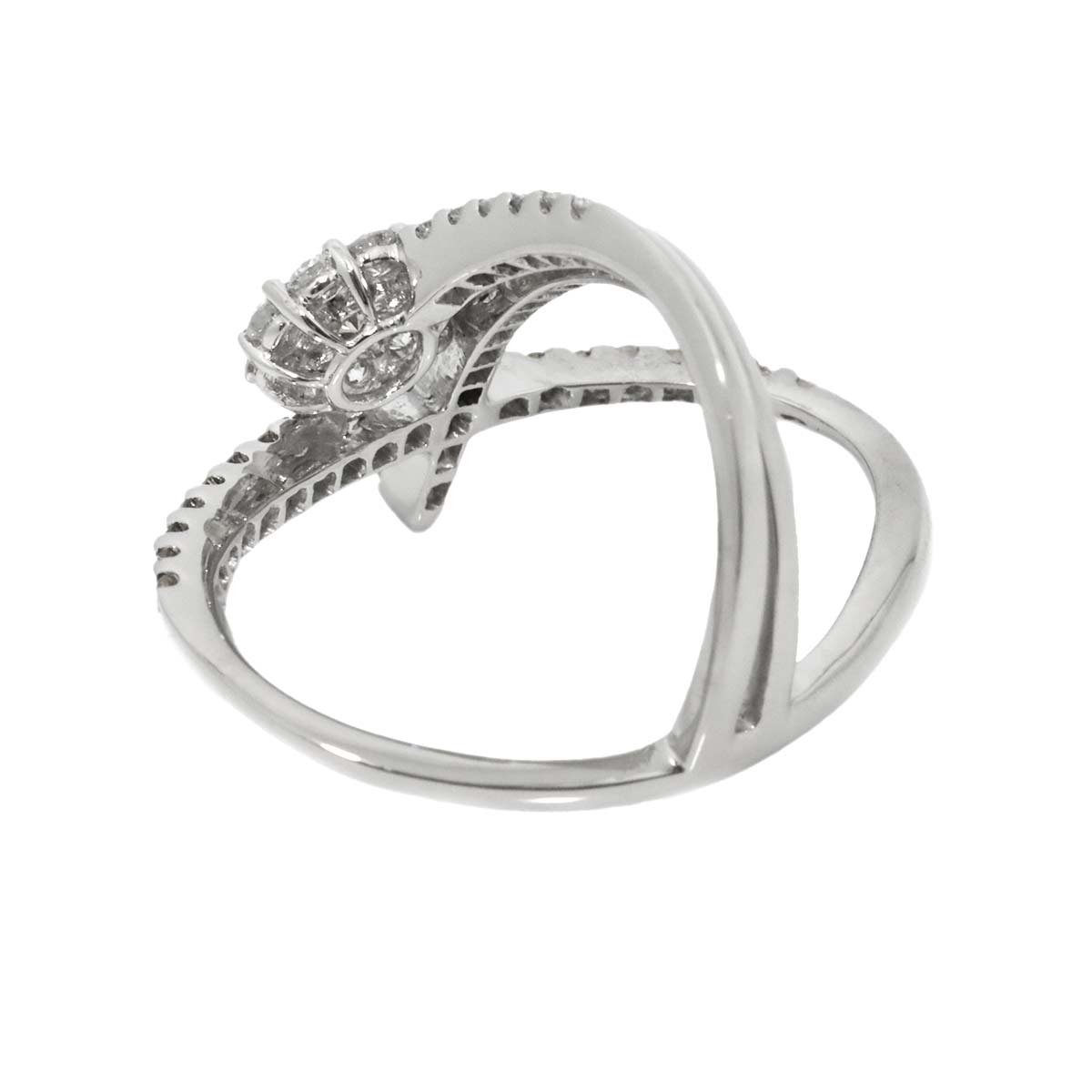 Diamond 0.55ct/0.45ct Ring Pt Platinum size6.75-7.25(US)