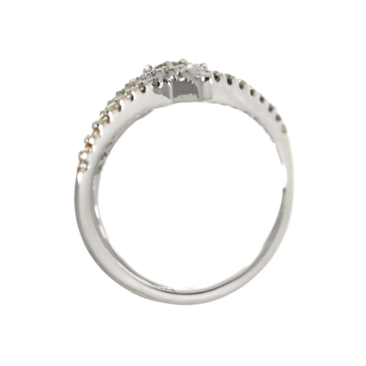Diamond 0.55ct/0.45ct Ring Pt Platinum size6.75-7.25(US)