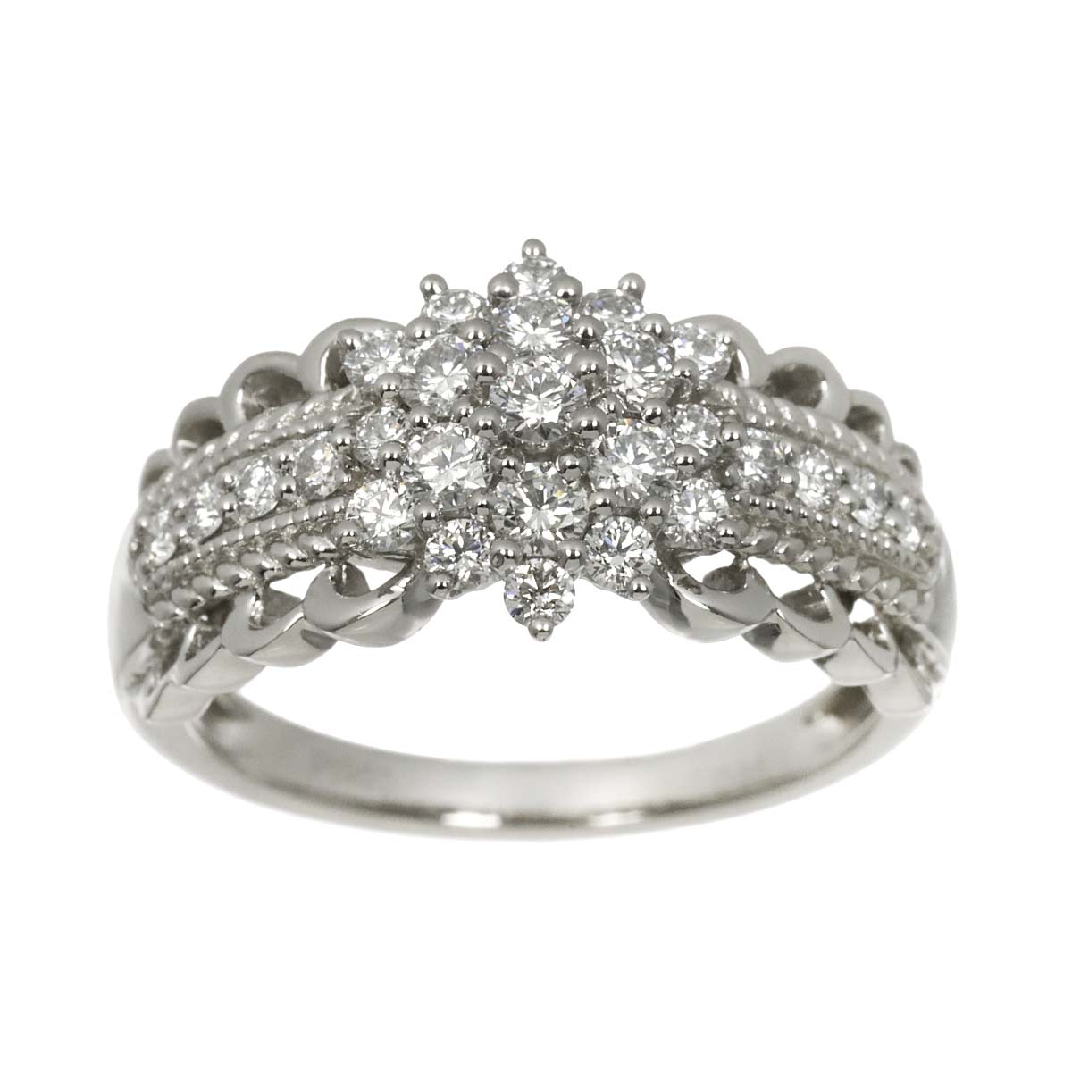 Diamond 0.65ct Ring Pt Platinum size6-6.25(US)